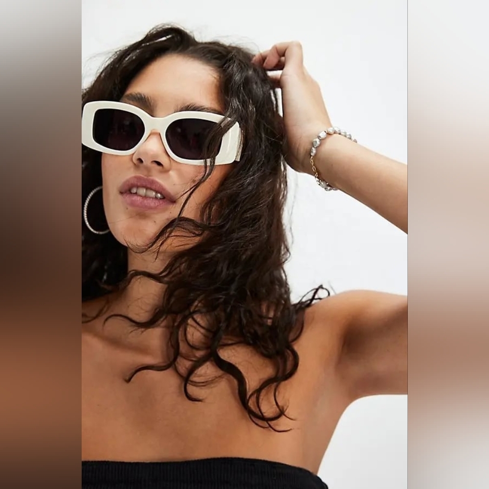 Free People x Banbé The Margot Rectangle Sunglasses